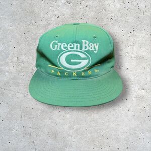 Vintage 90's Green Bay Packers Snapback Hat Team NFL Eastport Green 90s